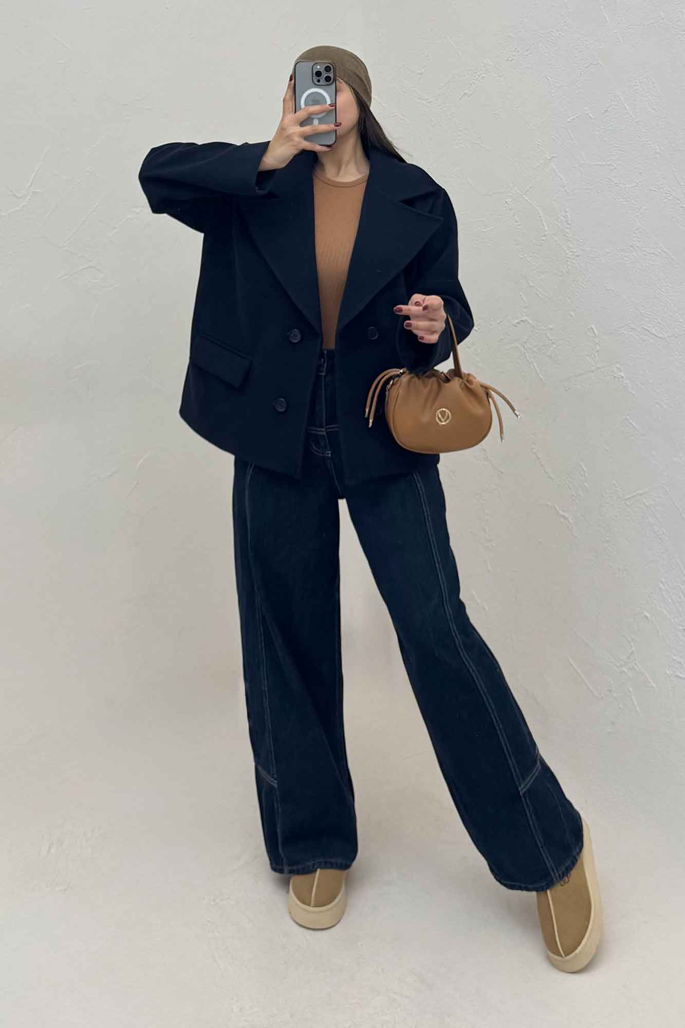 کت فوتر یقه انگلیسی آستردار آرمیس