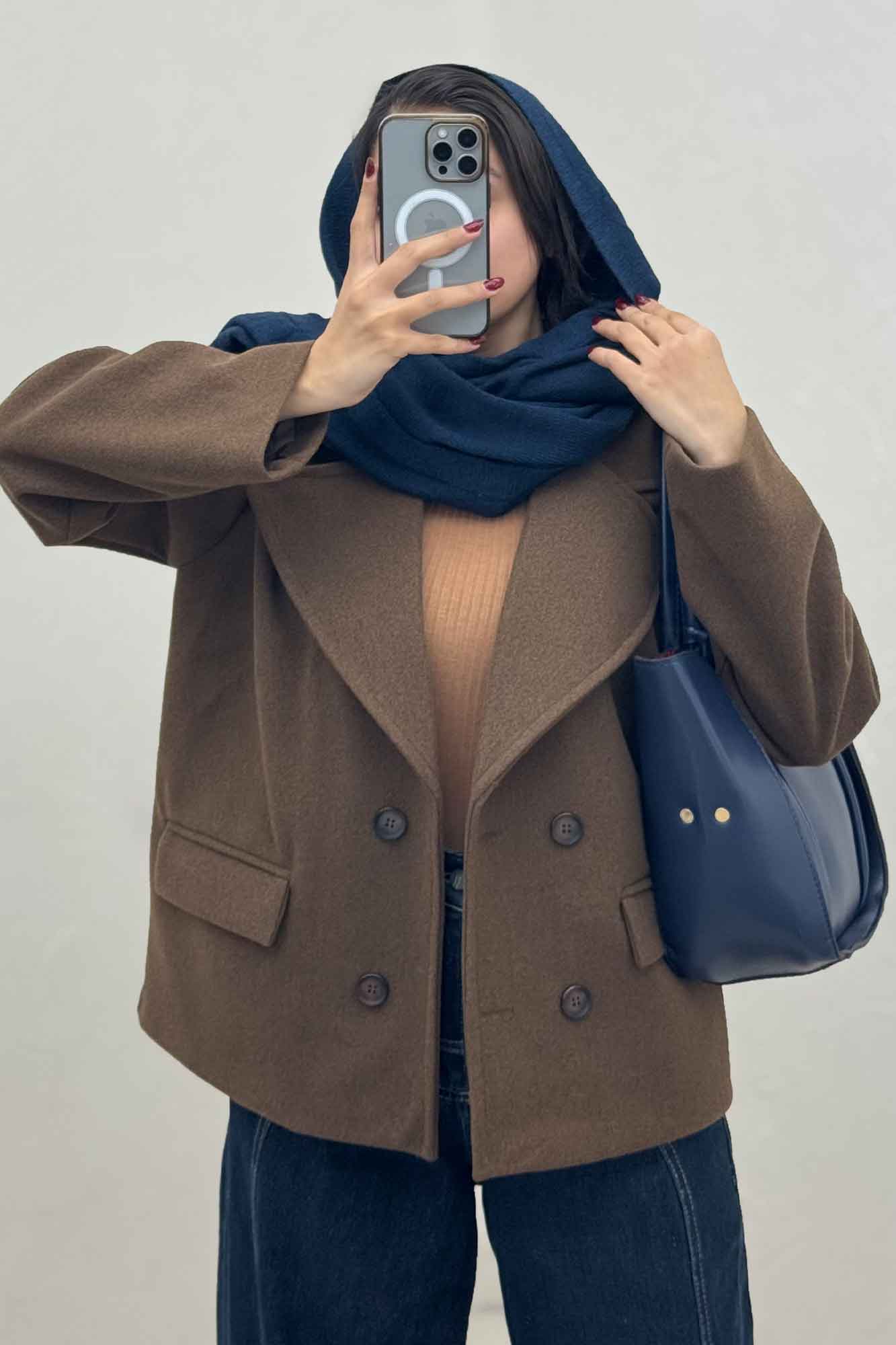 کت فوتر یقه انگلیسی آستردار آرمیس