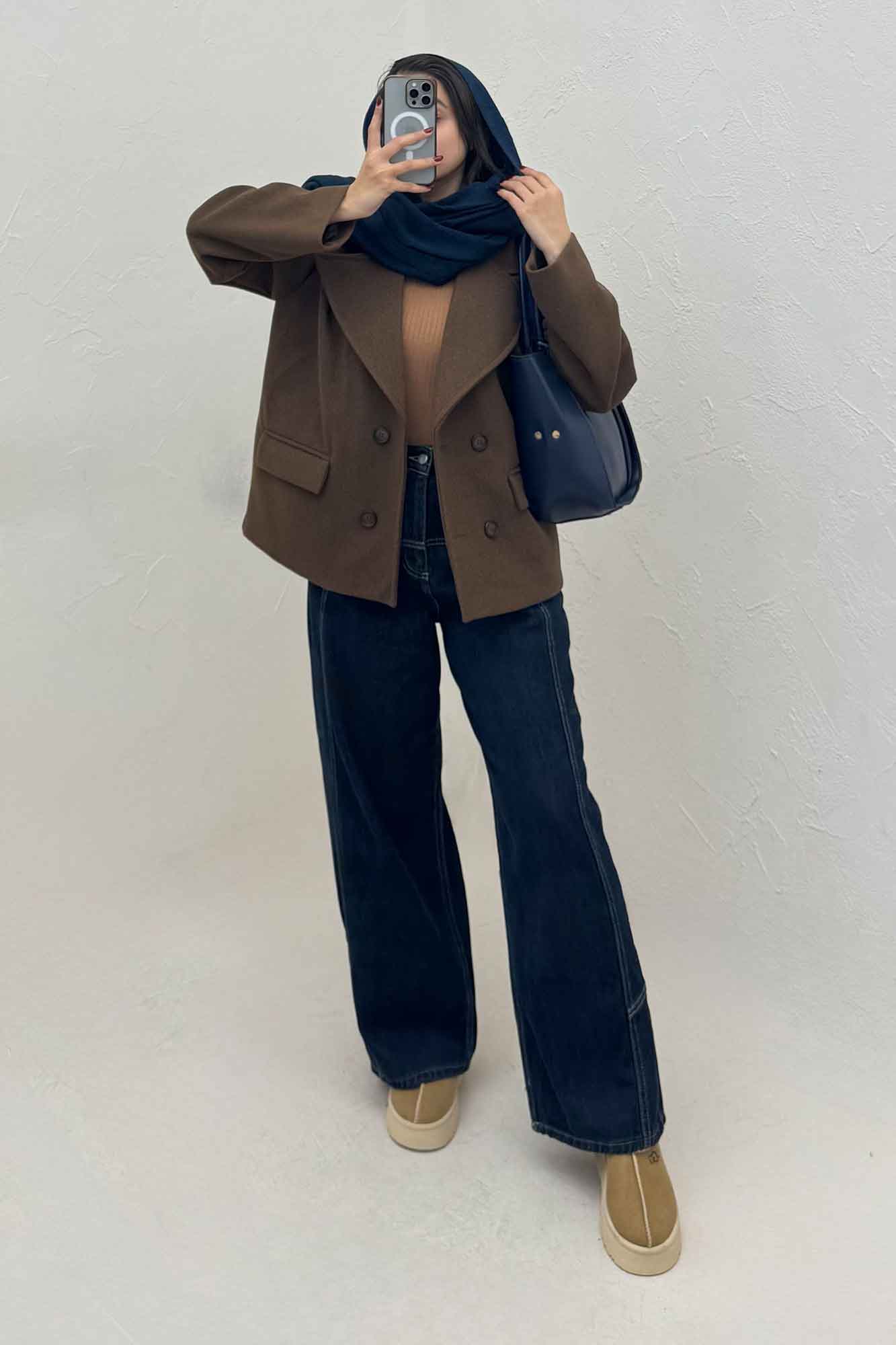 کت فوتر یقه انگلیسی آستردار آرمیس