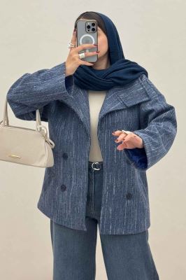 کت فوتر خط چین آستردار یقه چاک