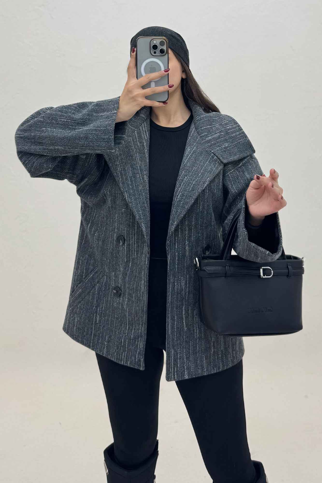 کت فوتر خط چین آستردار یقه چاک