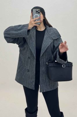 کت فوتر خط چین آستردار یقه چاک