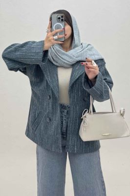 کت فوتر خط چین آستردار یقه چاک