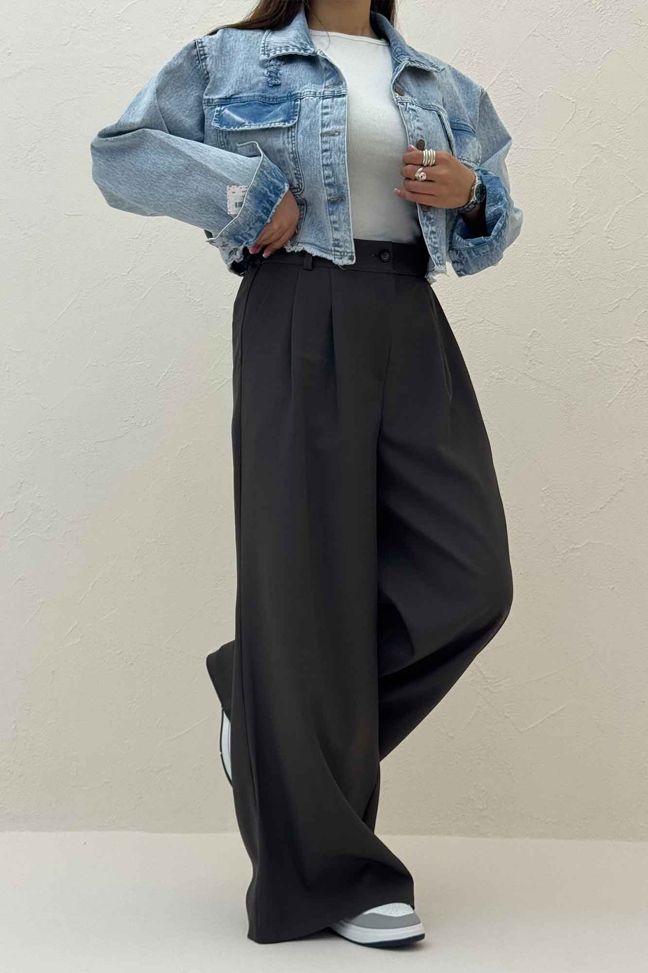 شلوار بزیاق پشت کش جیب کراس