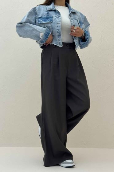 شلوار بزیاق پشت کش جیب کراس