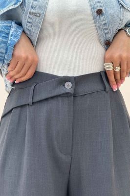 شلوار بزیاق پشت کش کمر پلدار