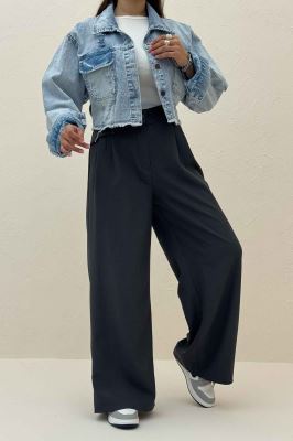 شلوار بزیاق پشت کش کمر پلدار