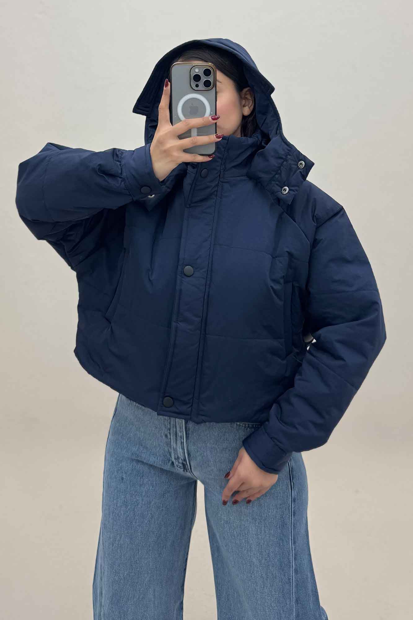 کاپشن کلاهدار کد 469