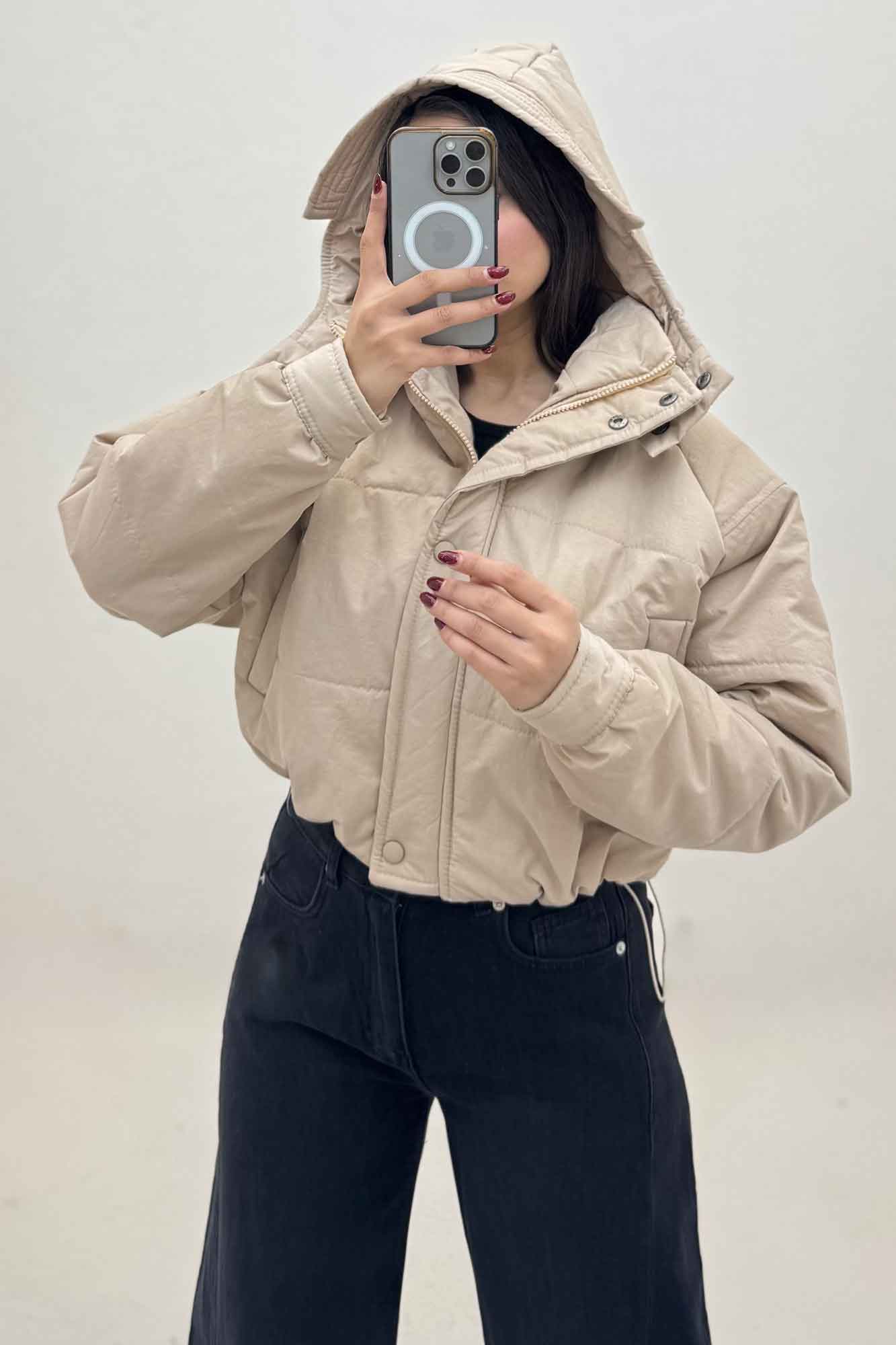 کاپشن کلاهدار کد 469