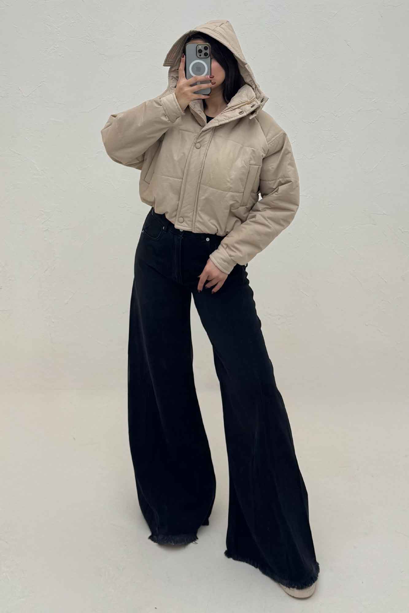 کاپشن کلاهدار کد 469