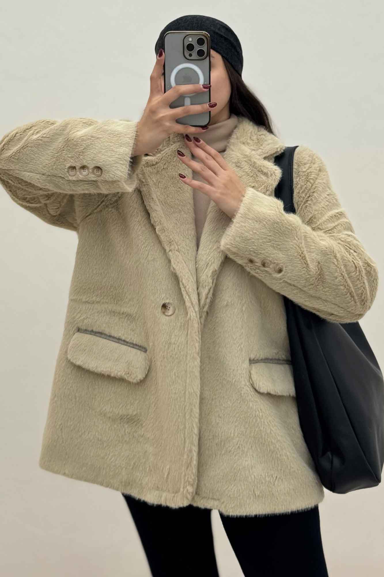 کت پوست آستردار MASSY