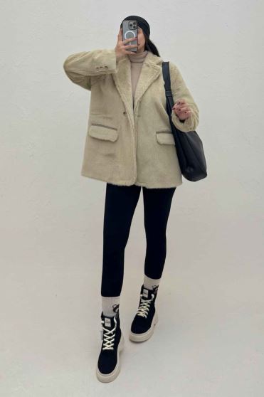 کت پوست آستردار MASSY