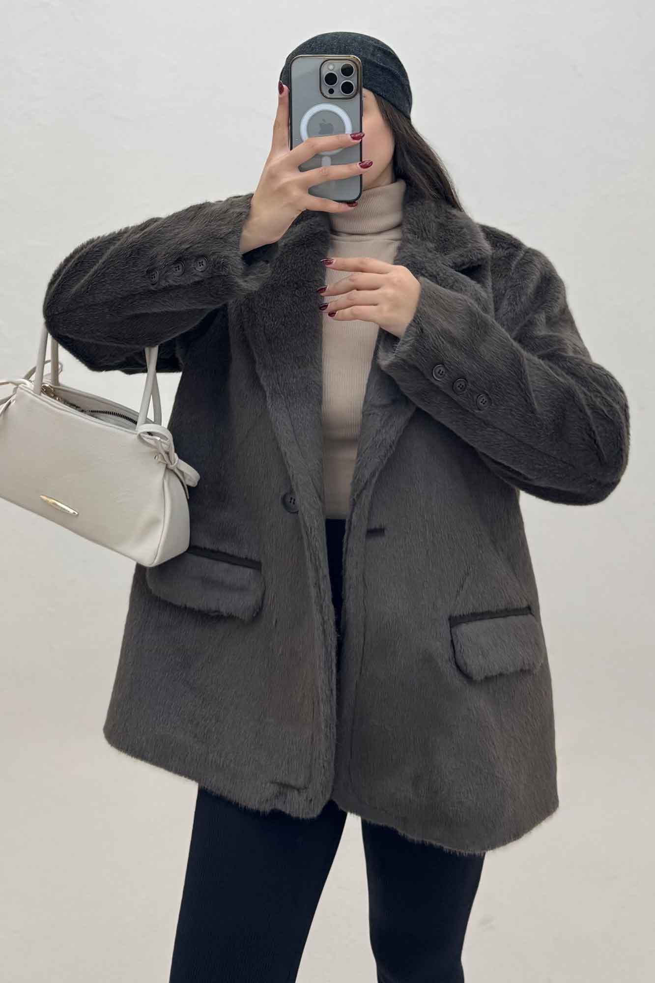 کت پوست آستردار MASSY