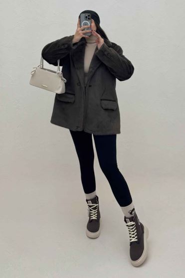 کت پوست آستردار MASSY