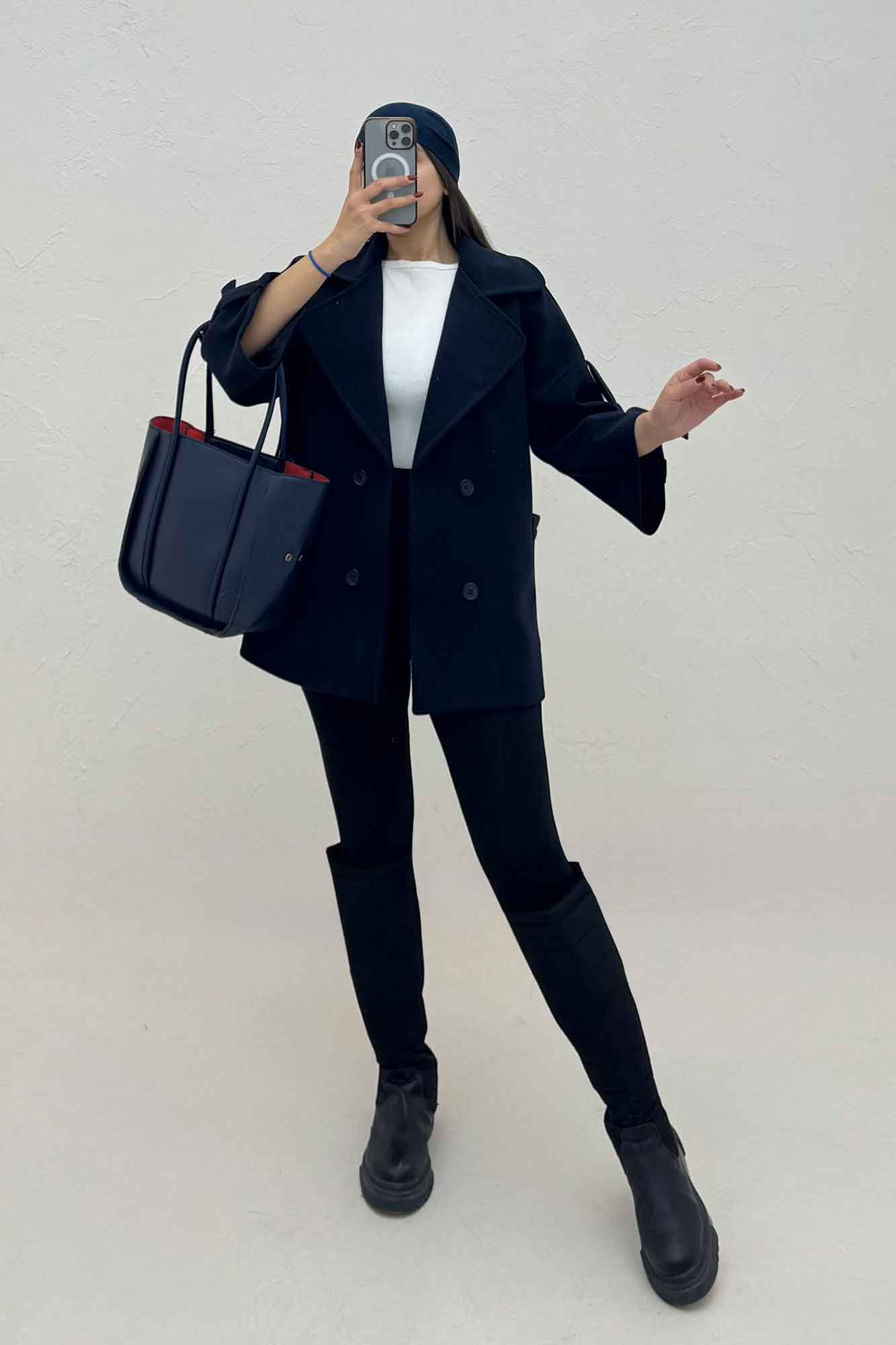 کت یقه پهن فوتر آستین سگک دار EXPORT