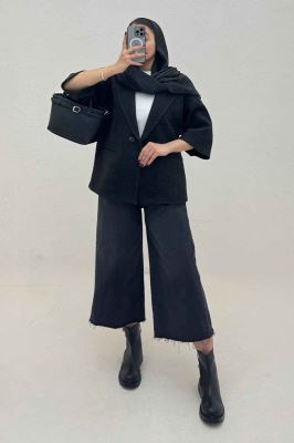 کت فوتر کشمیر آستین سه رب دو دکمه 