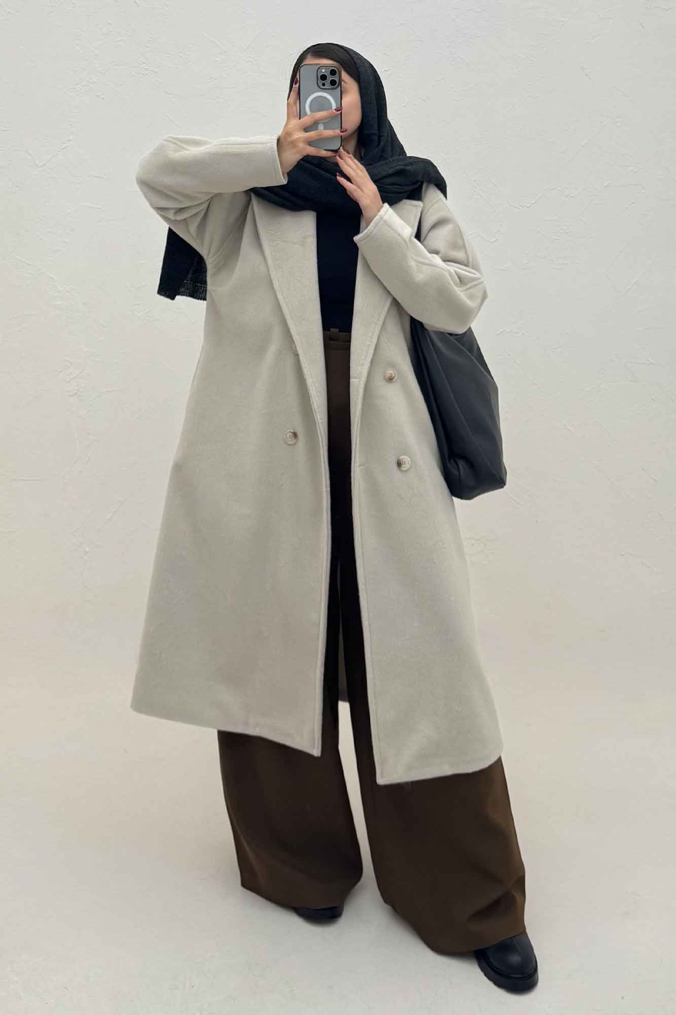 پالتو بلند موهر آستردار RIVEN