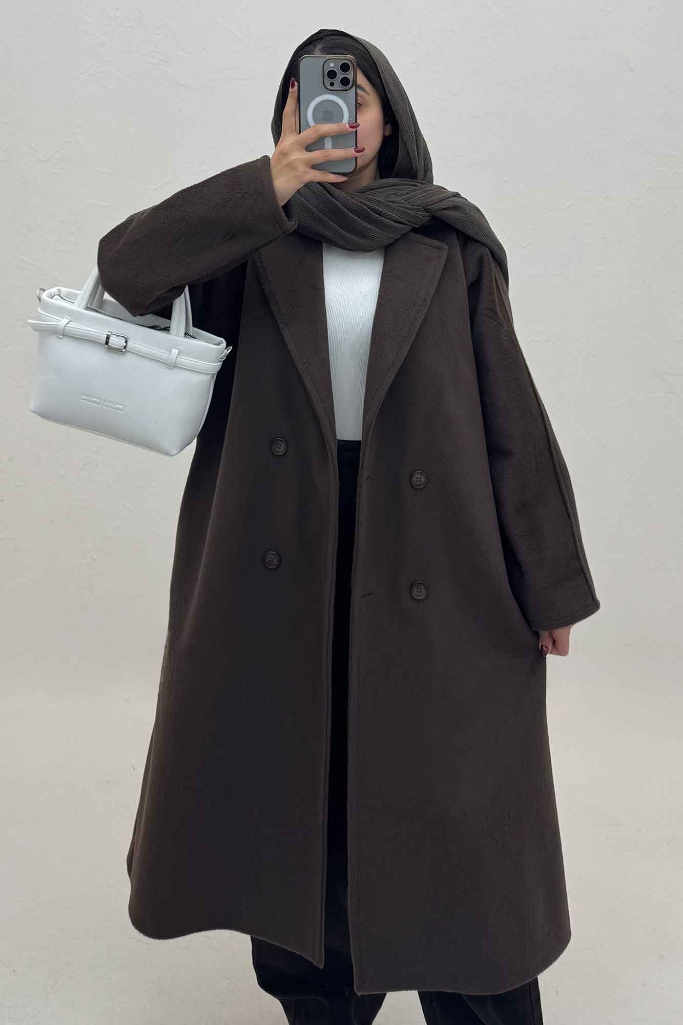 پالتو بلند موهر آستردار RIVEN