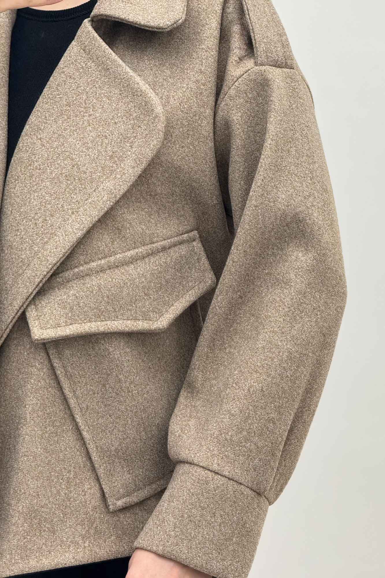 کت یقه ب ب فوتر تک جیب پاکتی (آستردار)