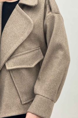 کت یقه ب ب فوتر تک جیب پاکتی (آستردار)