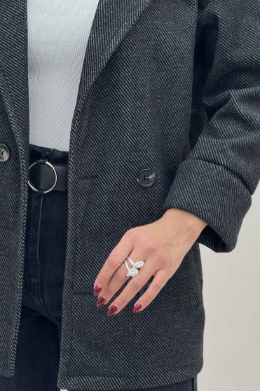 پالتو فوتر کجراه مچ برگردان 