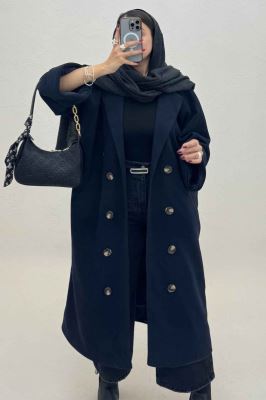 پالتو فوتر بلند آستردار آستین پاکتی