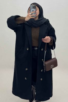 پالتو فوتر بلند آستردار آستین پاکتی