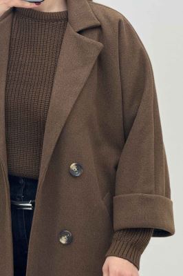 پالتو فوتر بلند آستردار آستین پاکتی