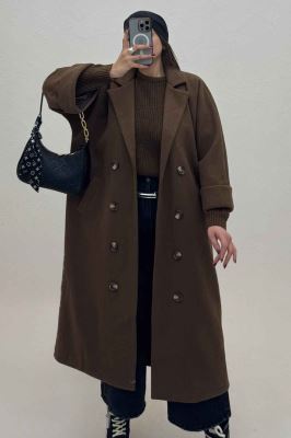 پالتو فوتر بلند آستردار آستین پاکتی