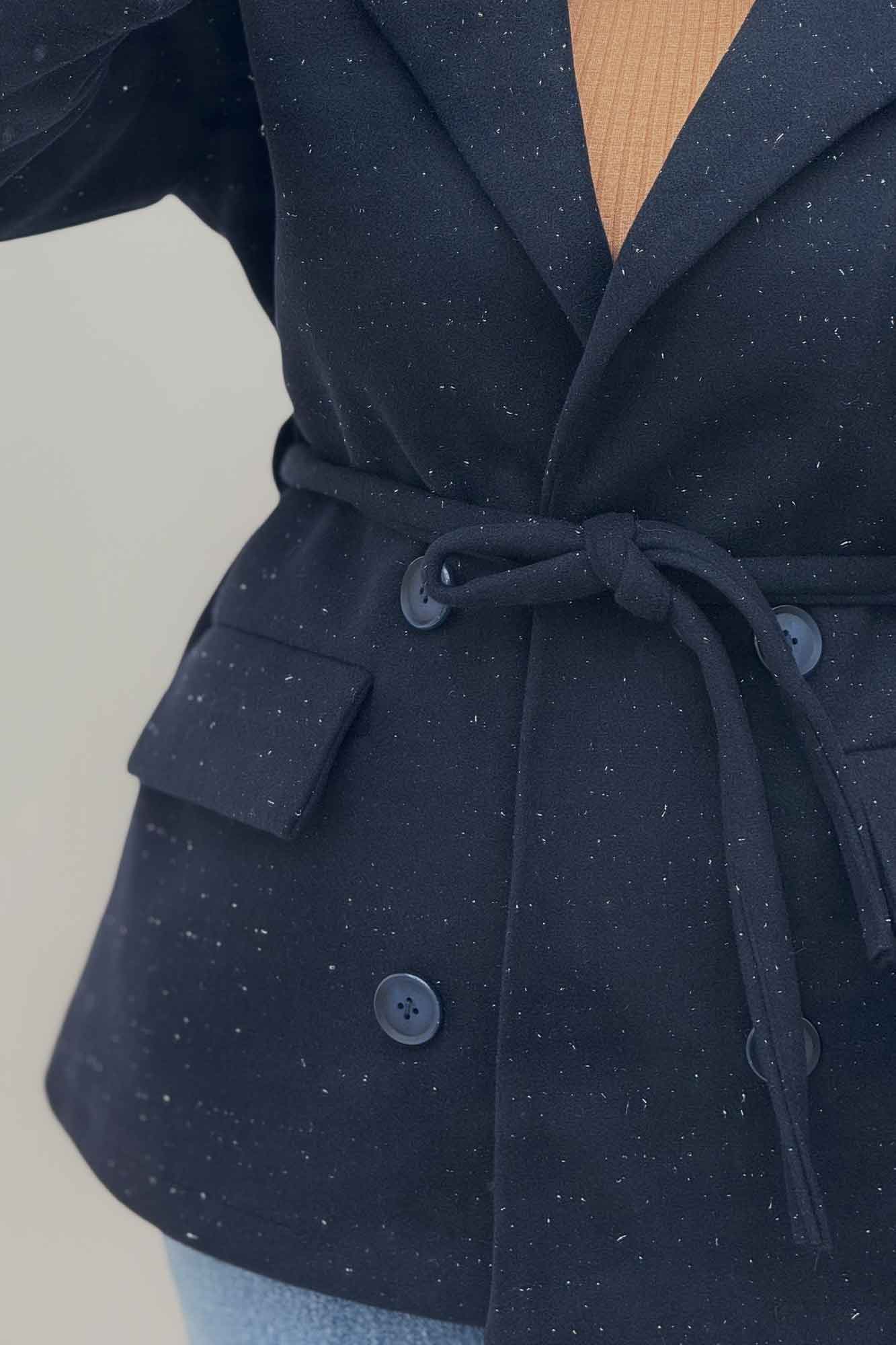 کت فوتر لمه آستردار یقه انگلیسی