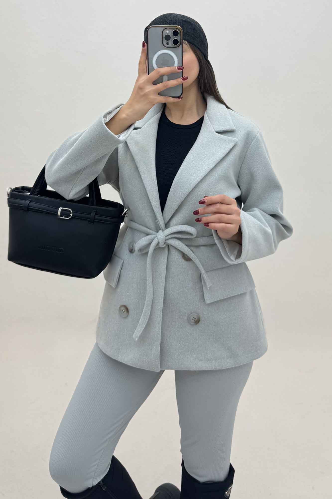 کت فوتر لمه آستردار یقه انگلیسی