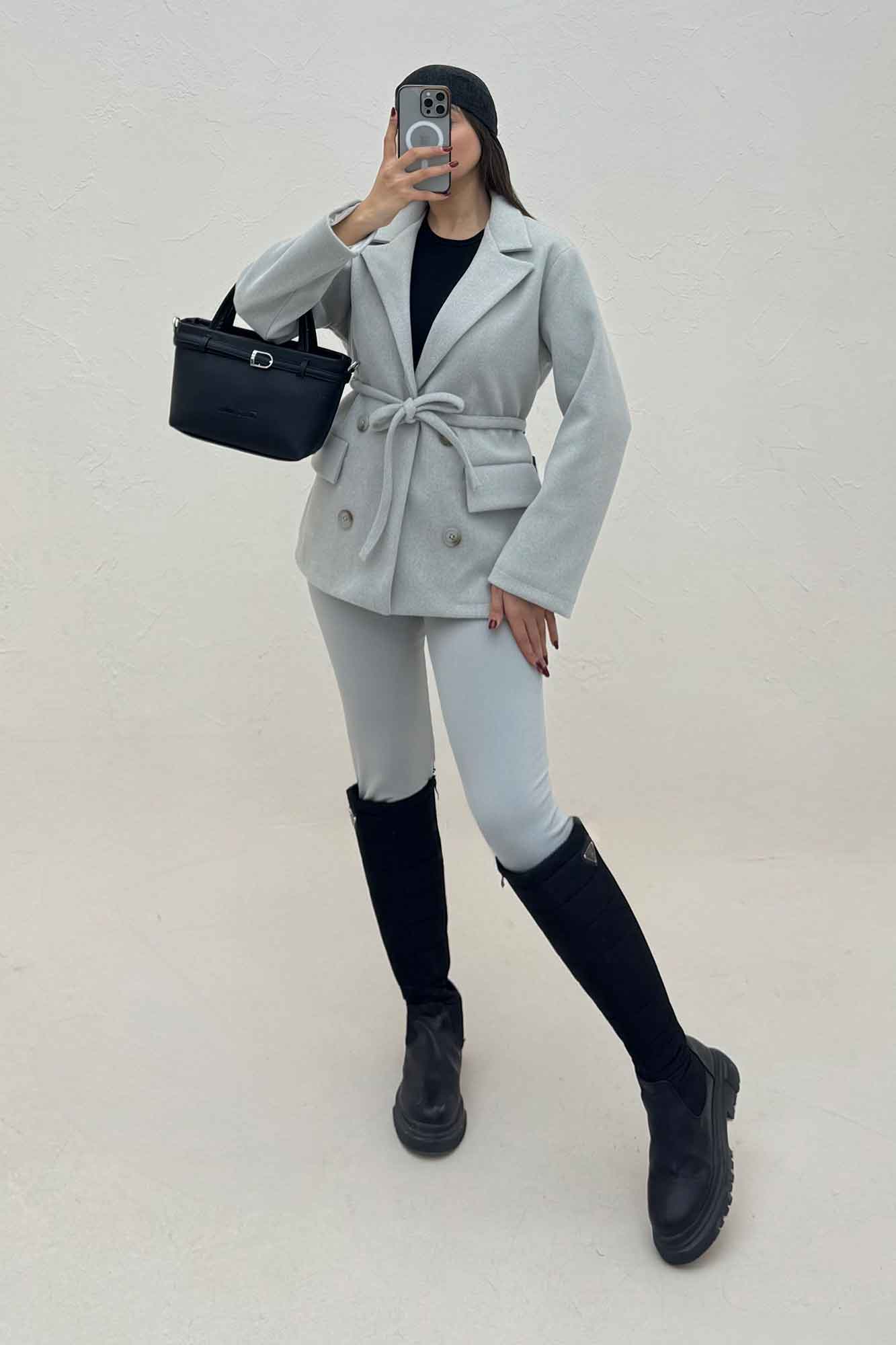 کت فوتر لمه آستردار یقه انگلیسی