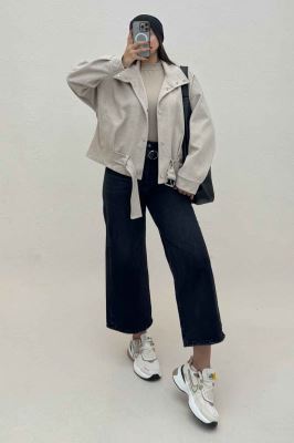 لامر یقه ایستاده آستردار