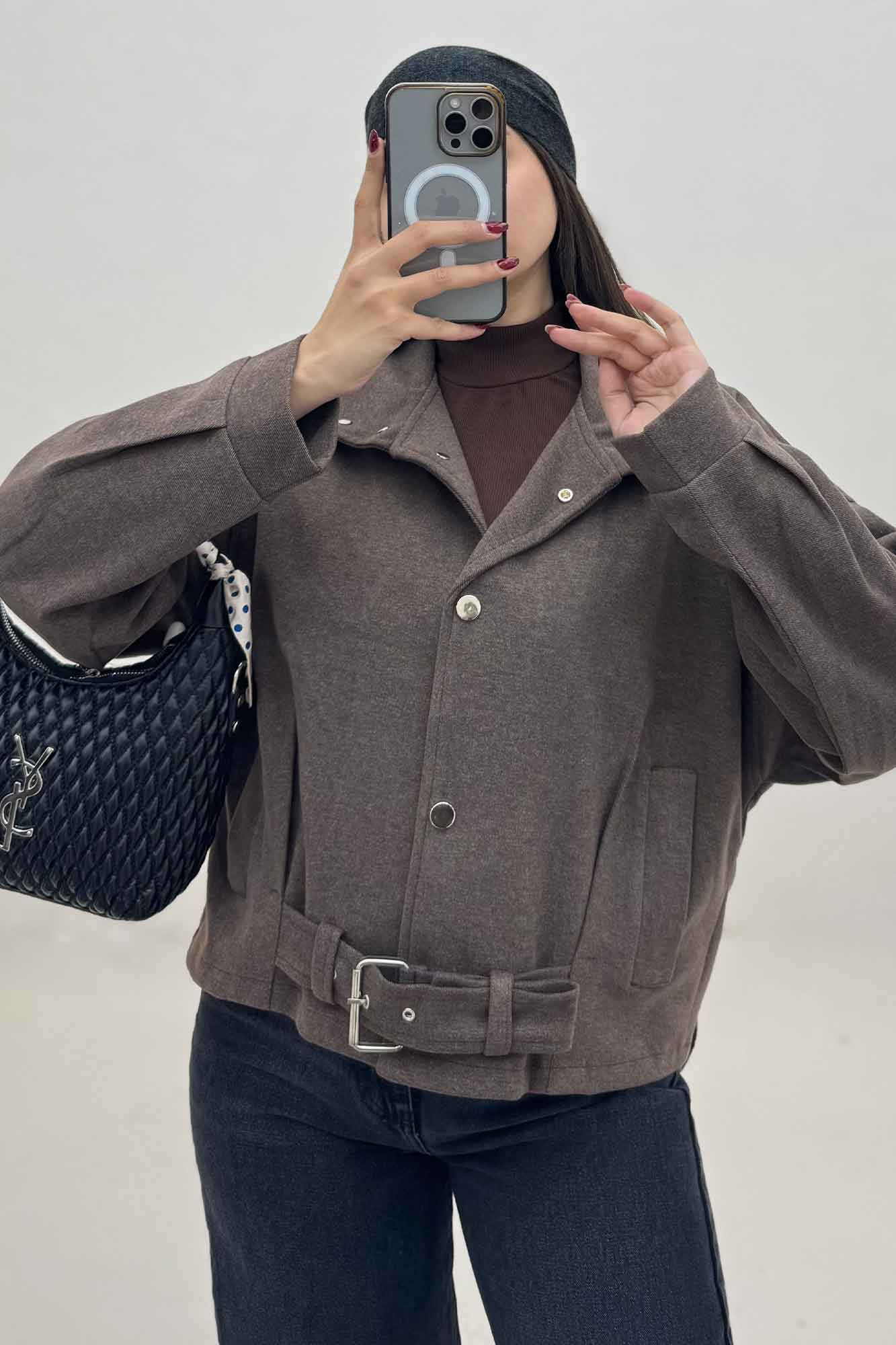 لامر یقه ایستاده آستردار