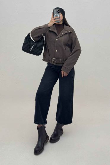 لامر یقه ایستاده آستردار