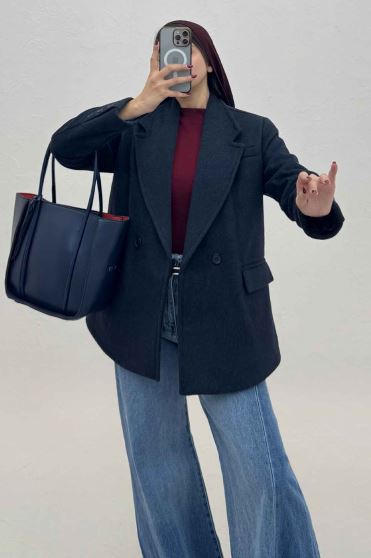 کت فوتر کشمیر آستردار سه جیب