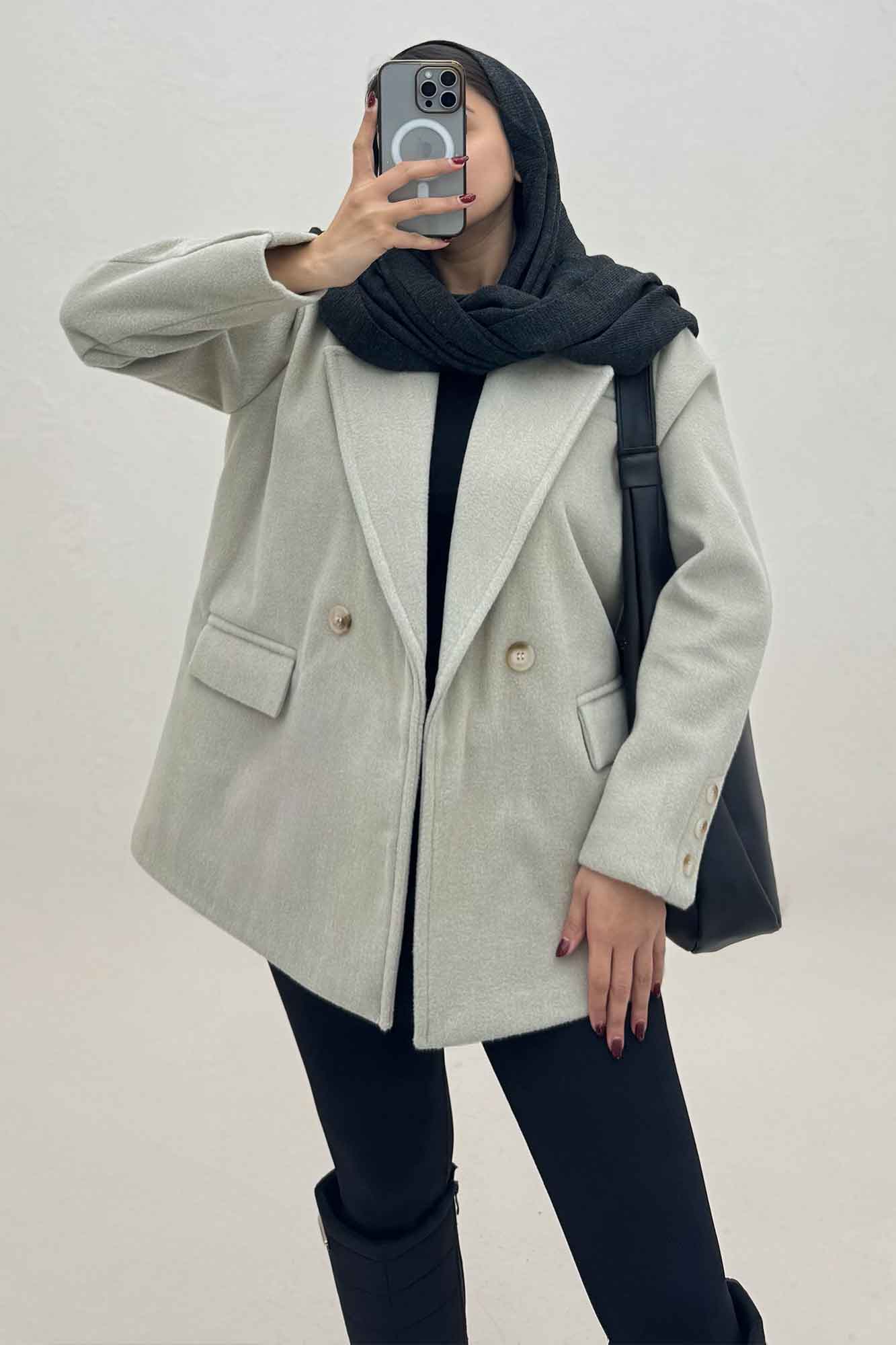 کت فوتر کشمیر آستردار سه جیب