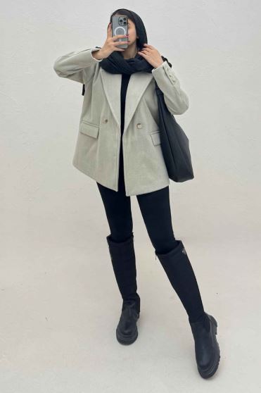 کت فوتر کشمیر آستردار سه جیب