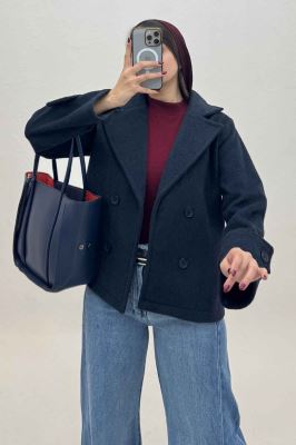 کت فوتر کشمیر آستین بند چهار دکمه