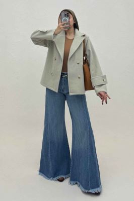 کت فوتر کشمیر آستین بند چهار دکمه