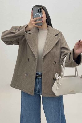 کت فوتر کشمیر آستین بند چهار دکمه