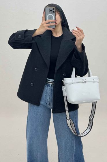 کت فوتر کشمیر آستین بند چهار دکمه