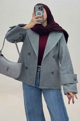 کت فوتر کشمیر آستین بند چهار دکمه