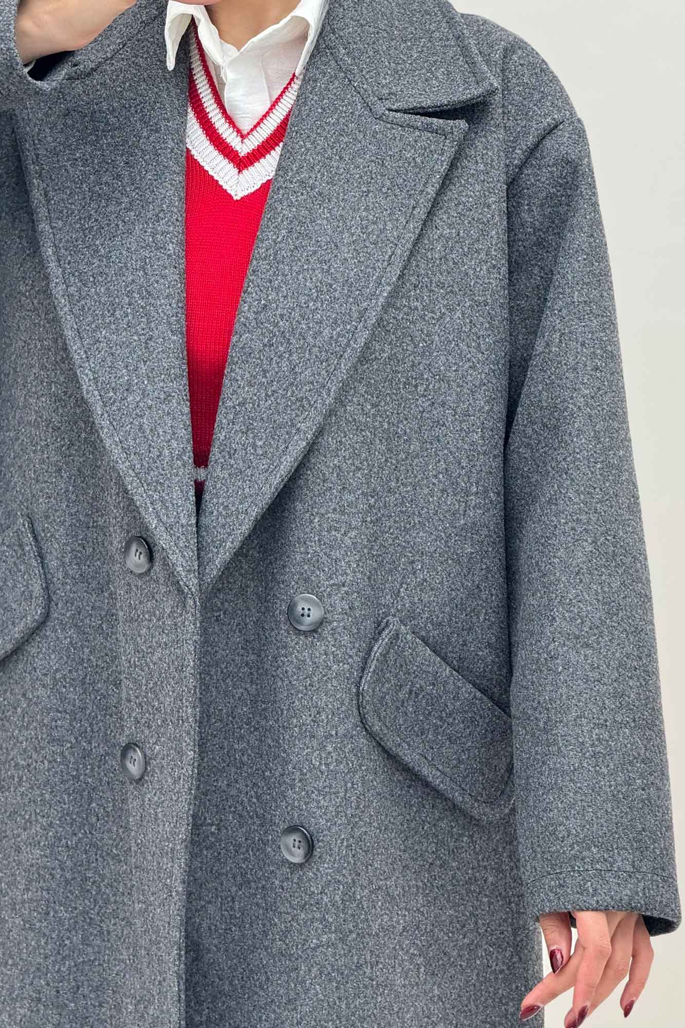 پالتو فوتر بلند مدل ناردیس