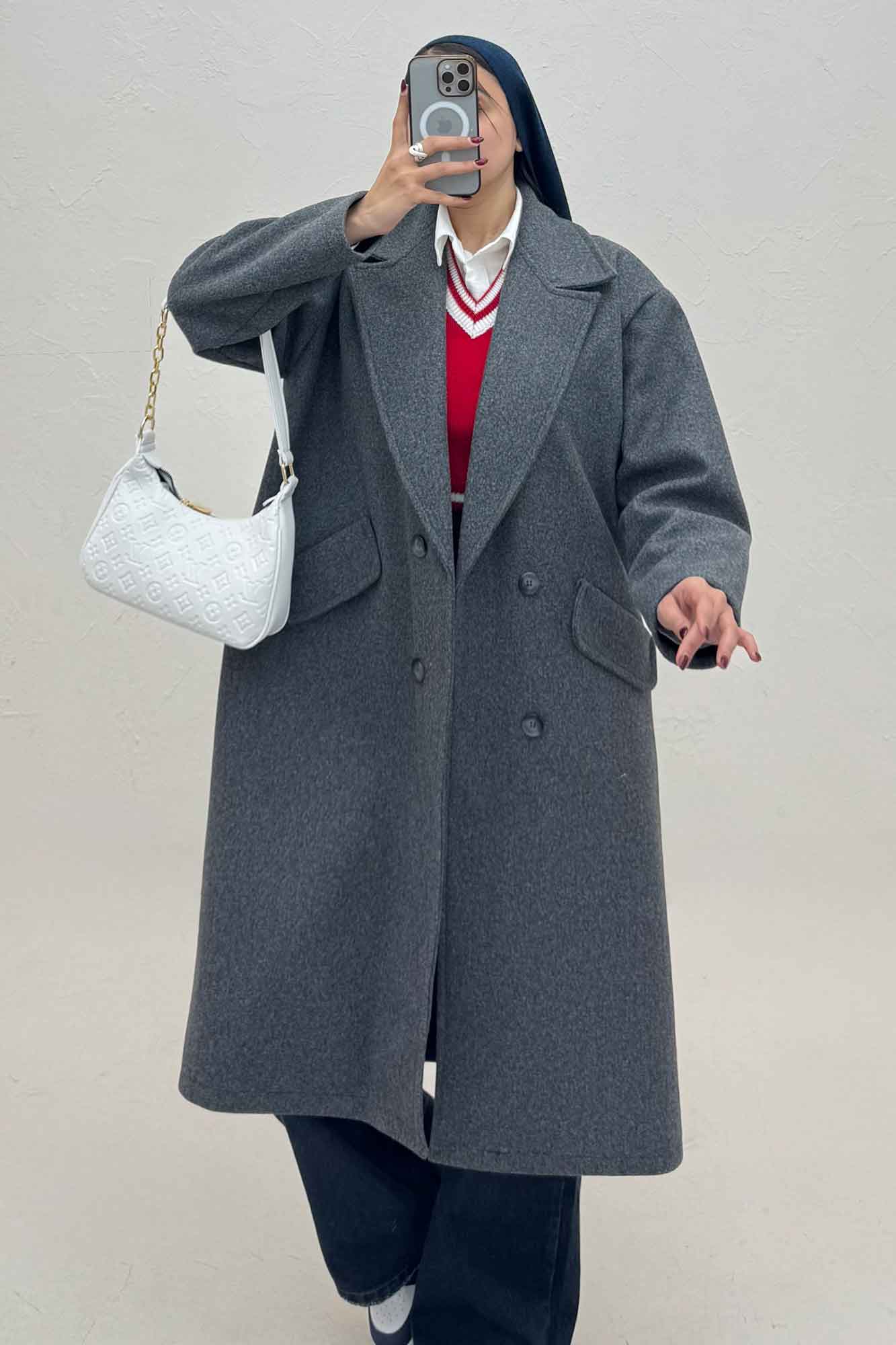 پالتو فوتر بلند مدل ناردیس