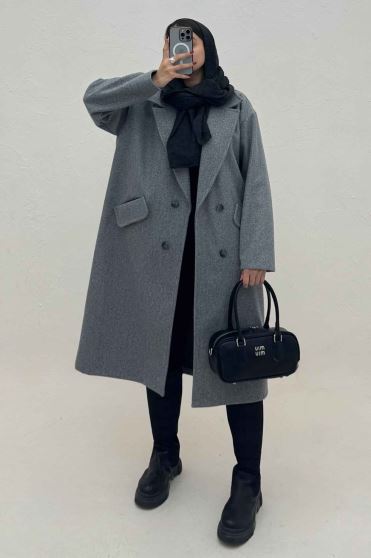 پالتو فوتر بلند مدل ناردیس