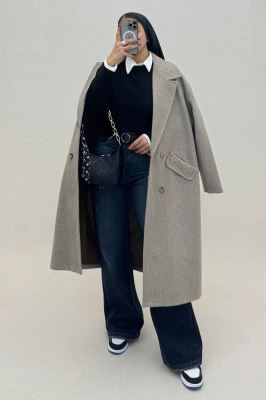 پالتو فوتر بلند مدل ناردیس