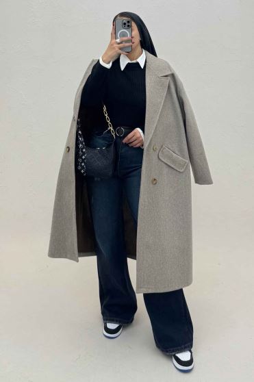 پالتو فوتر بلند مدل ناردیس