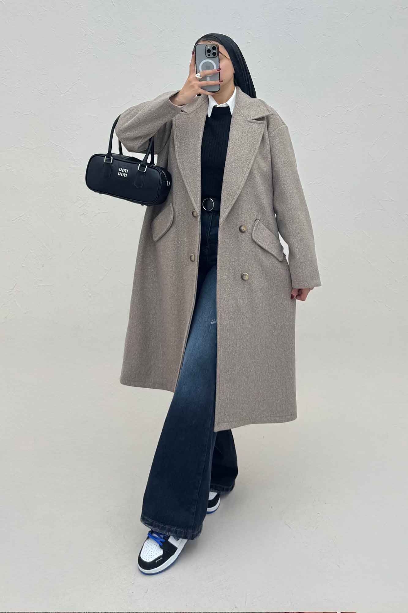 پالتو فوتر بلند مدل ناردیس