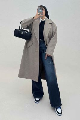 پالتو فوتر بلند مدل ناردیس